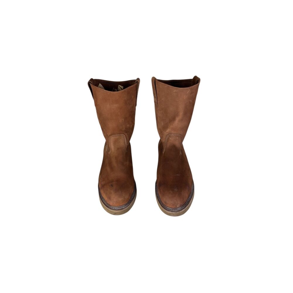 Brazos Tan Men's‎ Wellington Wedge Work Boot Size 12 MW 1003